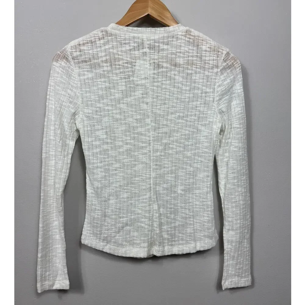 New Free People Aura Layering Top in White Size XS